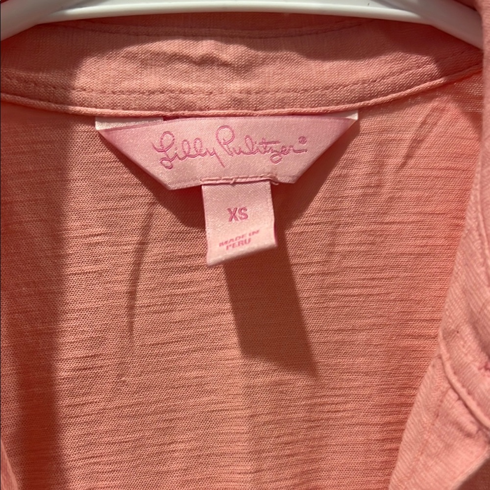 Pink Collared Button-Up Shirt - Picture 2 of 2